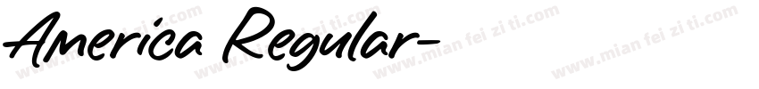 America Regular字体转换